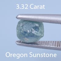 Rough version of Custom Hexagon Cut Sapphire