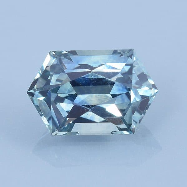 Custom Long Hexagon Cut Sapphire