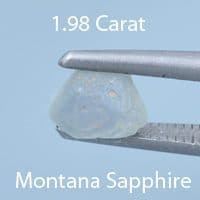 Rough version of Custom Freeform Hexagon Cut Color Shift Sapphire