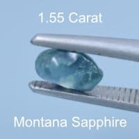 Rough version of Barion Diamond Shape Cut Sapphire