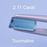 Rough version of Emerald Cut Tourmaline