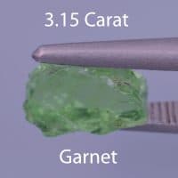 Rough version of Custom Radiant Step Emerald Cut Tsavorite Grossular Garnet