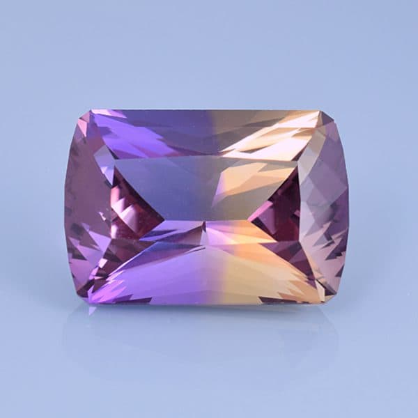 Finished version of Custom Rectangle Cut Ametrine