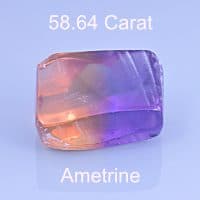 Rough version of Custom Rectangle Cut Ametrine