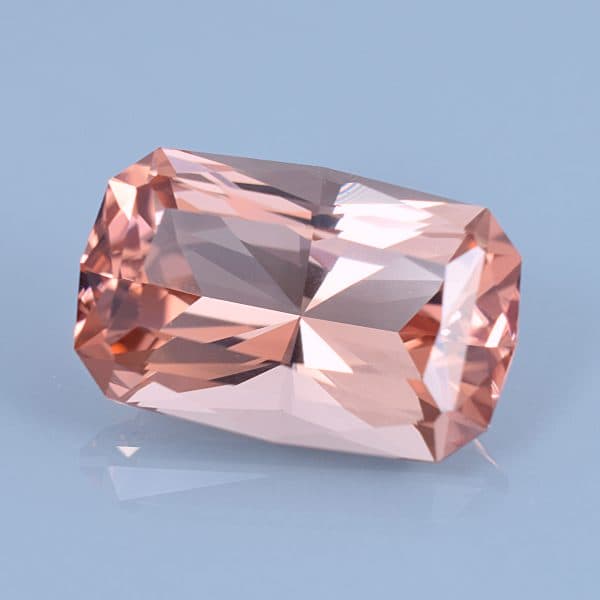 Finished version of Radiant Cushion Emerald Cut Tourmaline