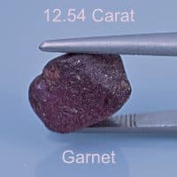 Rough version of Custom Portuguese Cushion Emerald Cut Rhodolite Garnet