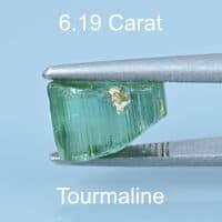 Rough version of Custom Brilliant Oval Cut Tourmaline