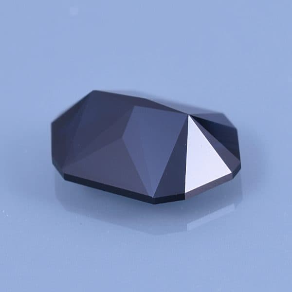 Finished version of Custom Rose Cut Cut Sapphire