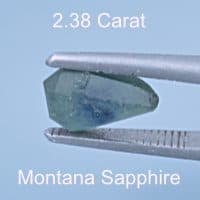 Rough version of Custom Long Shield Cut Sapphire