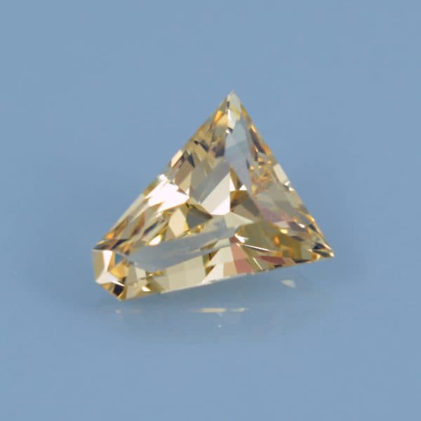 Finished version of Custom Arrowhead Cut Grossular Garnet