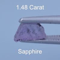 Rough version of Step Keystone Cut Sapphire