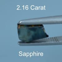 Rough version of Step Rhombus Cut Sapphire