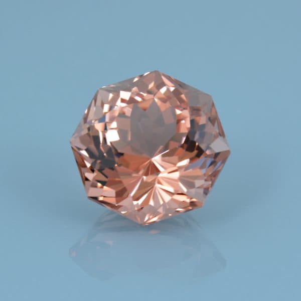 Finished version of Custom Octagon Cut Tourmaline