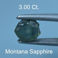 Rough version of Custom Round Brilliant Cut Sapphire