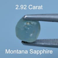 Rough version of Custom Round Brilliant Cut Sapphire