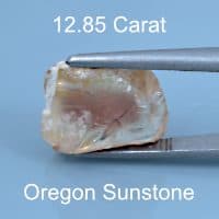Rough version of Custom Brilliant Emerald Cut Sunstone