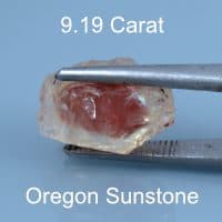 Rough version of Custom Round Brilliant Cut Sunstone