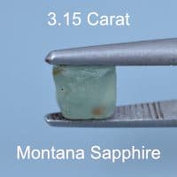 Rough version of Custom Square Brilliant Cut Sapphire