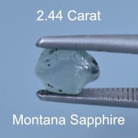 Rough version of Portuguese Brilliant Cut Sapphire