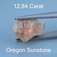 Rough version of Emerald Cut Sunstone