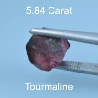 Rough version of Custom Brilliant Hexagon Cut Tourmaline