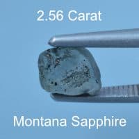 Rough version of Custom Diamond Shape Cut Sapphire