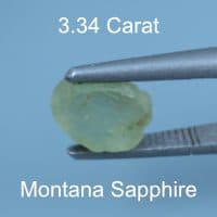 Rough version of Custom Round Brilliant Cut Sapphire