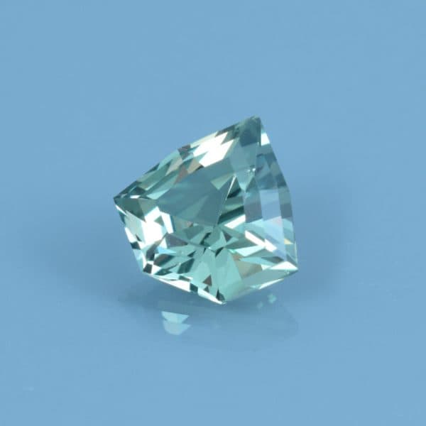 Finished version of Custom Short Arrowhead Cut Sapphire