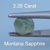 Rough version of Custom Short Arrowhead Cut Sapphire