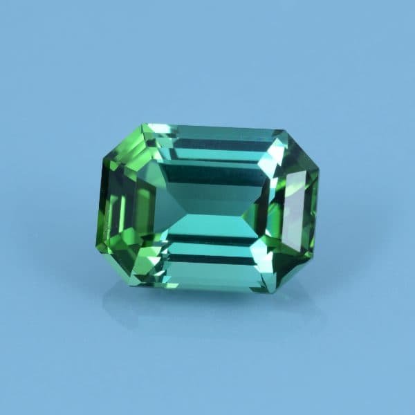 Finished version of Emerald Cut Tourmaline