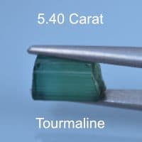 Rough version of Emerald Cut Tourmaline