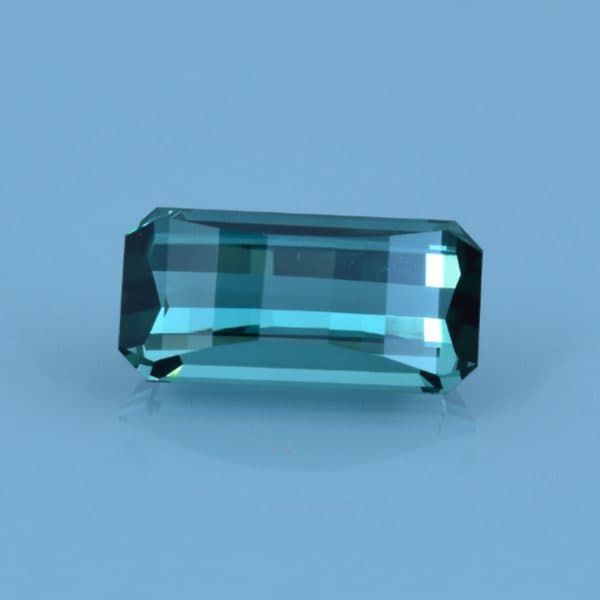 Finished version of Opposed Bar Emerald Cut Tourmaline