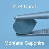 Rough version of Barion Hexagon Cut Color Change Sapphire