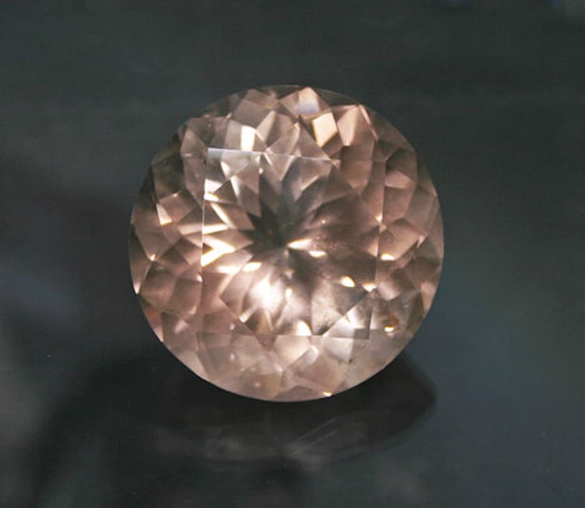 Portuguese-cut fluorite - pink gemstones