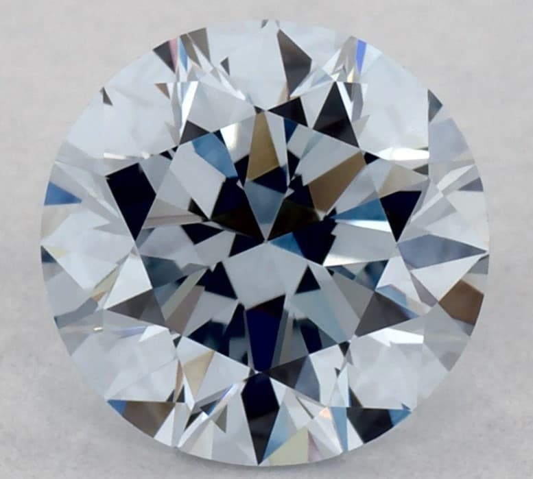 0.70 Carat Fancy Blue-VVS2 Round Cut Diamond James Allen
