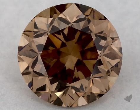 1.01 Carat Fancy Orange Brown-VS2 Round Cut Diamond James Allen