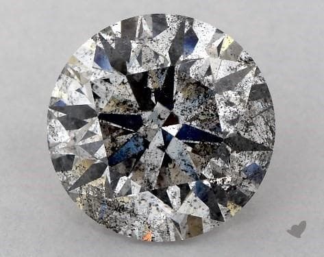3.00 Carat Fancy Gray-CO Round Cut Diamond