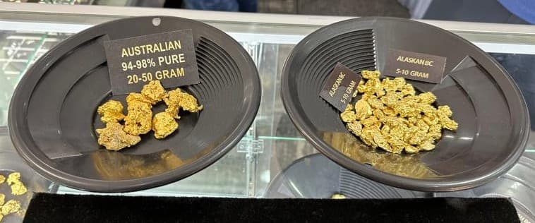ustralian and Alaskan gold nuggets at Orocal.