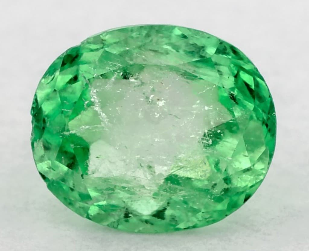 3.34 Carat Oval Natural Green Emerald James Allen