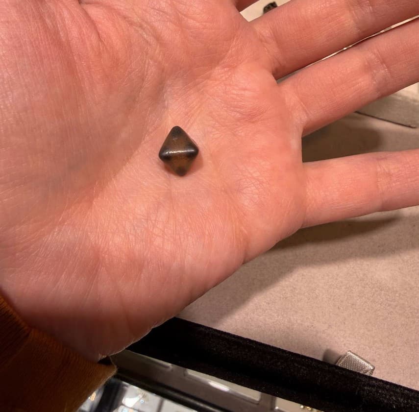 heavily pitted diamond