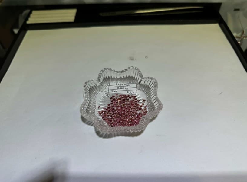 light pink treated natural diamonds