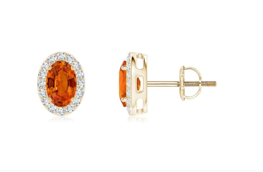 orange sapphires
