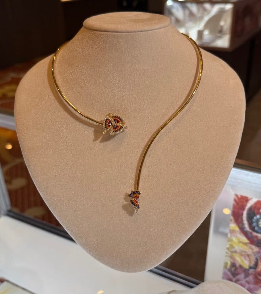 sicis jewels trinity micromosaic butterfly necklace