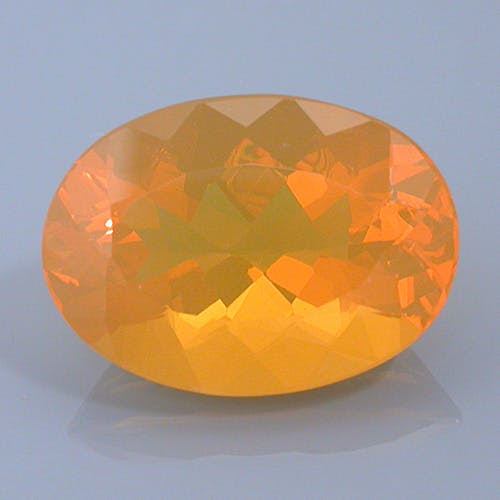 fire opal 27 before - repaired and recut gems