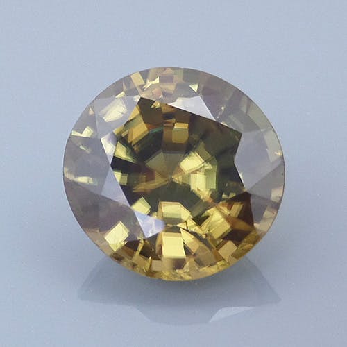 zircon 61 before - repaired and recut gems
