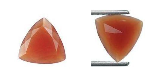 friedelite - triangle cut
