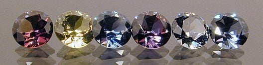 Round Brilliant Cut Sapphire Color Suite