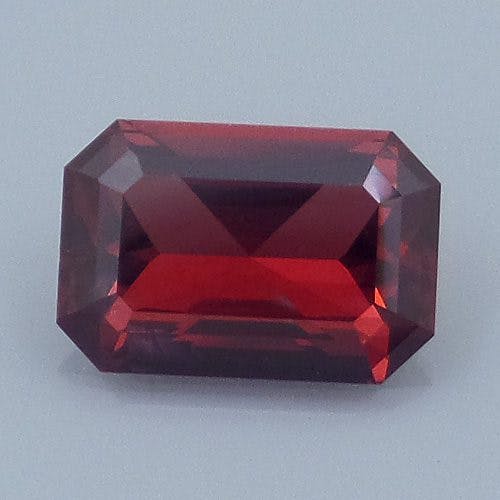 Finished version of Fancy Emerald Cut Spinel