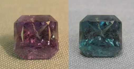 alexandrite color change - Ural Mountains, Russia