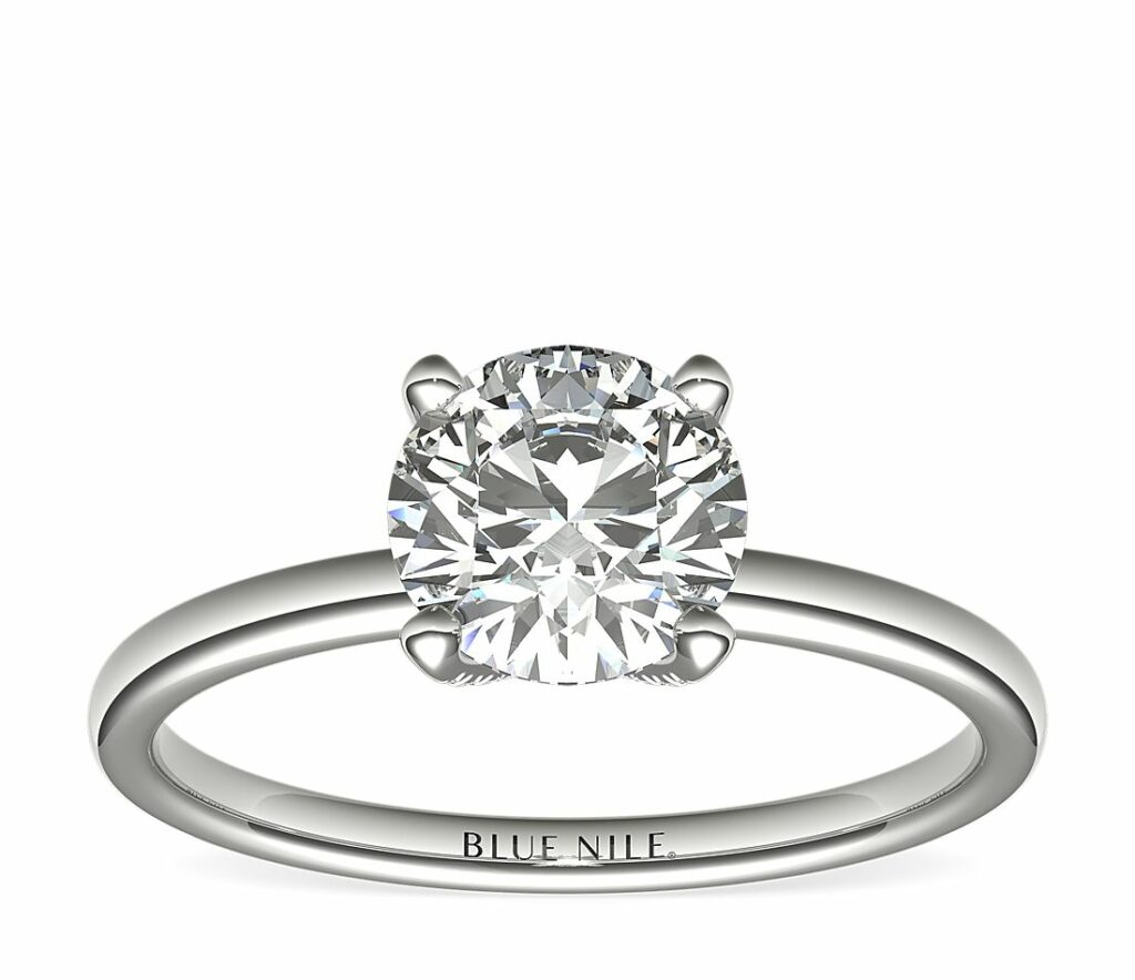 Most Popular Diamond Shapes For Engagement Rings In 2025 IGS French Pave Crown Round Diamond Ring 1024x884